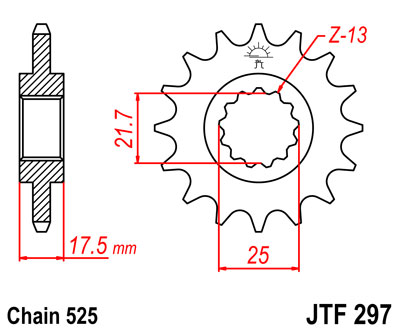 Звезда JTF297-14 (PBR 2041-14)