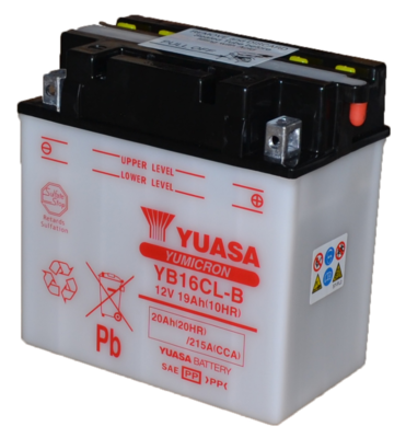 Аккумулятор Yuasa YB16CL-B (с электролитом в комплекте)