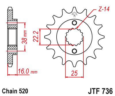Звезда JTF736-15 (PBR 490-15)