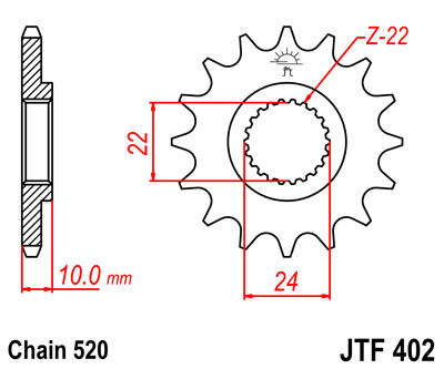 Звезда JTF402-16 (PBR 402-16)