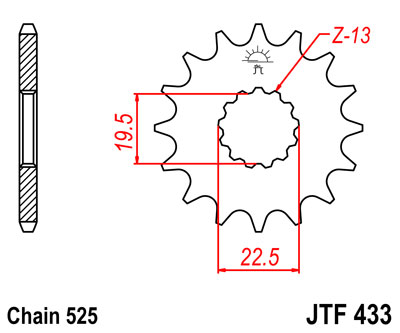 Звезда JTF433-14 (PBR 433-14)