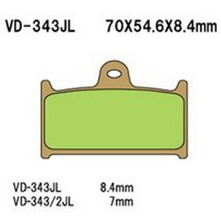 Тормозные колодки Vesrah VD-343/2JL